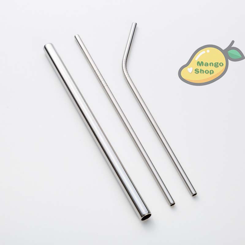 Ống hút nước trà sữa innox 304 tái chế sử dụng an toàn môi trường