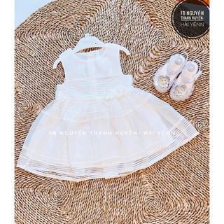 Váy xoè tutu trắng hoa eo HM H&M_hàng chính hãng authentic