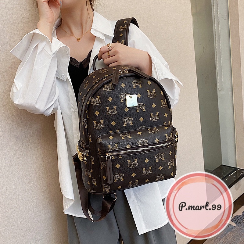 Balo Mengjiao Shidai màu Nâu chính hãng HongKong