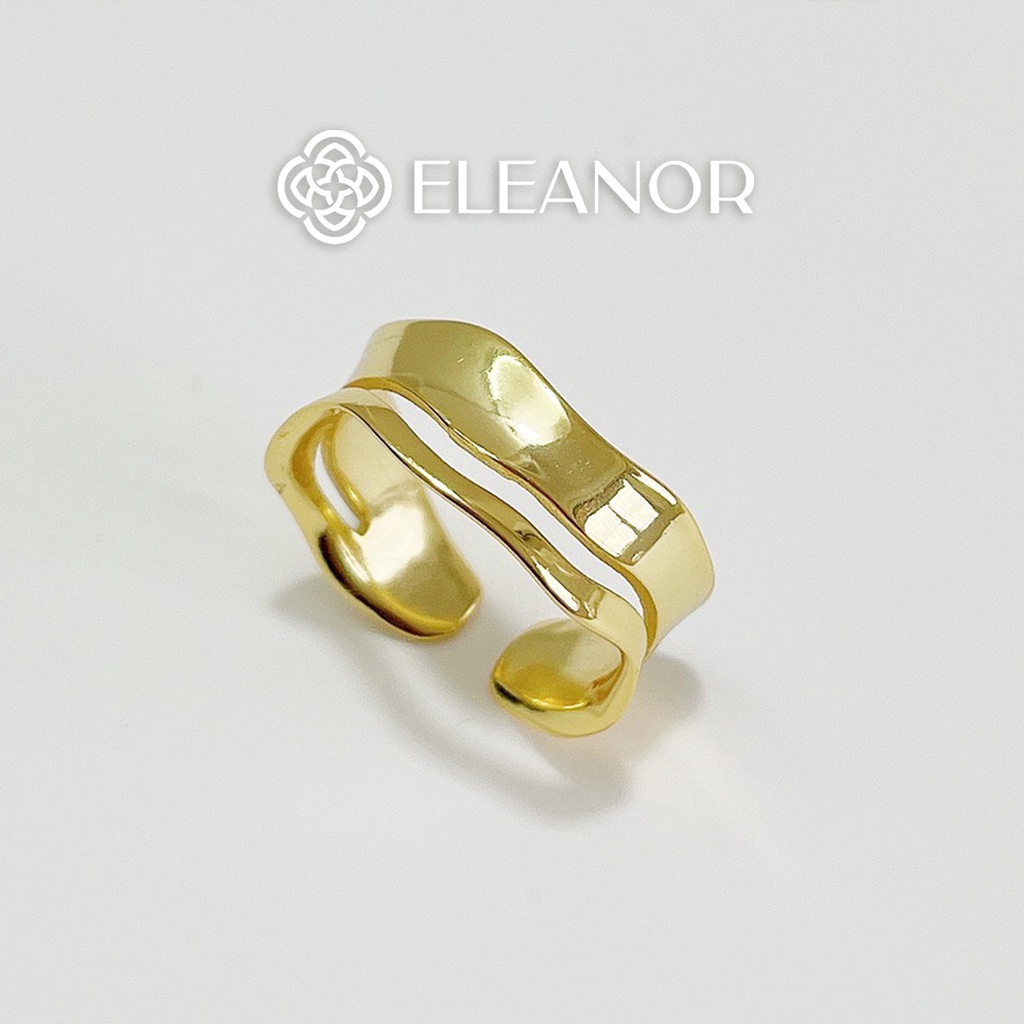 Nhẫn Bạc Eleanor Mạ Vàng Cá Tính - SP001380