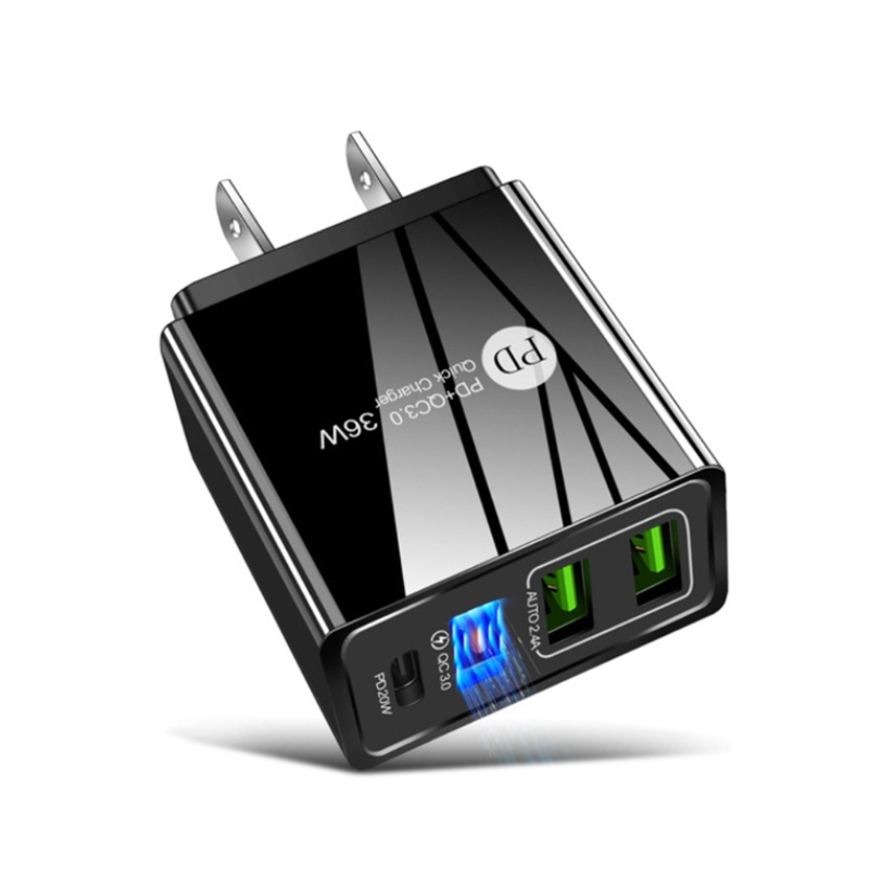 Cục Sạc Nhanh 36W 4 Cổng Type C Cổng Kép Cho Hầu Hết Các Thiết Bị Điện Thoại