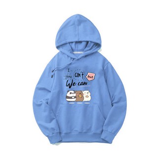 Áo Hoodie xanh gấu We bare Bear