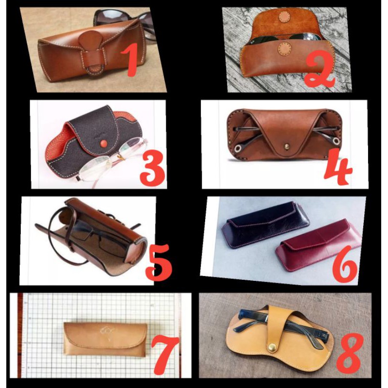 Rập mẫu bao kính làm da thủ công handmade