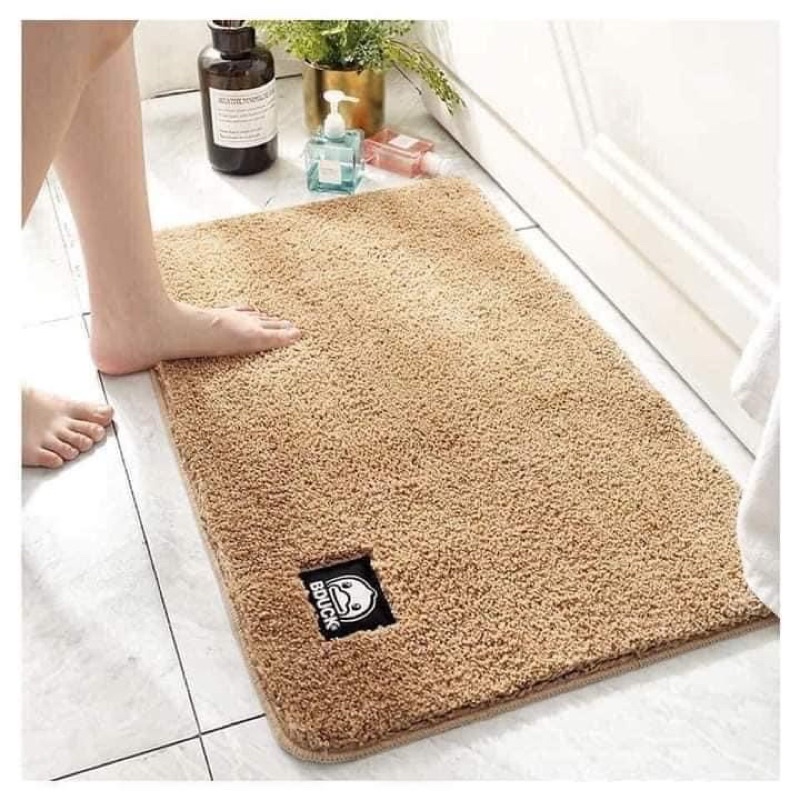 Thảm lau chân lông cừu êm mềm mượt thấm hút tốt kích thước 60 x 40cm