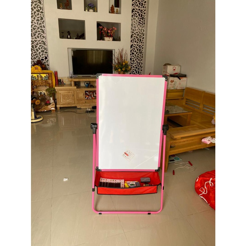 Bảng vẽ hai mặt cho bé loại F kích thước lớn 93cm*63cm cao 165cm,bảng viết trang trí cao cấp full phụ kiện