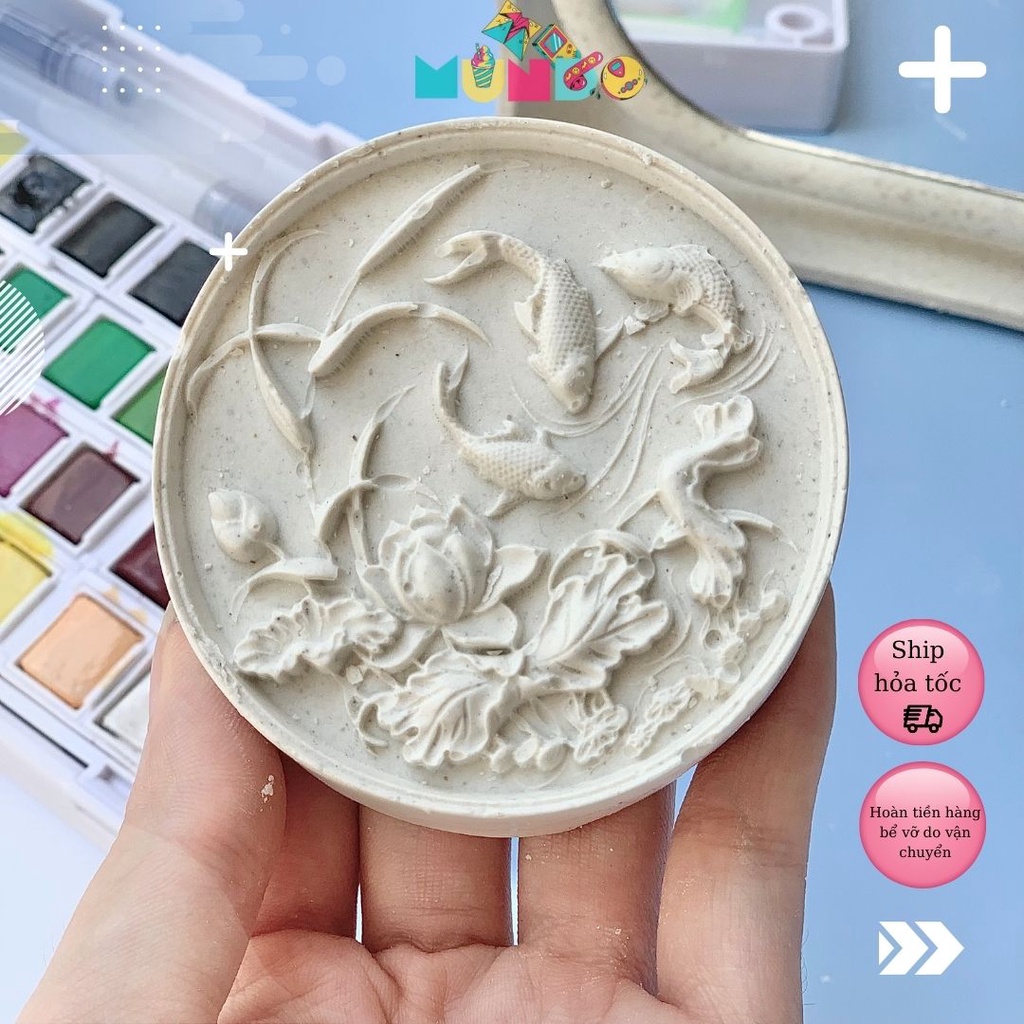 Tượng tô màu cao cấp chọn mẫu SIZE L TRANH 3D, tượng thạch cao MUNDO