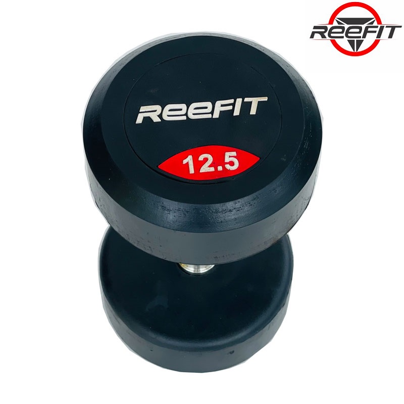 Tạ tay bọc cao su REEFIT 12.5kg Tạ Phòng Tập (1 cục) (PHUCTHANHSPORT)