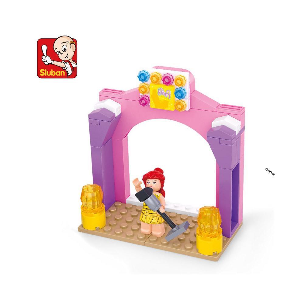 [Lego con gái ] Đồ chơi lego dành cho bé gái ⚡ Ảnh thật ⚡ Bộ Lắp Ráp lego Sân Khấu Nhạc Piano Sluban M38-B0521 (109Mảnh)