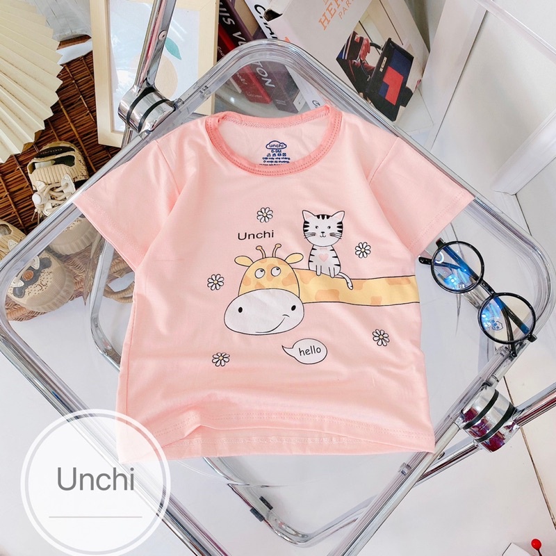 Áo cộc thun lạnh Unchi bé trai/ bé gái(6-16kg)