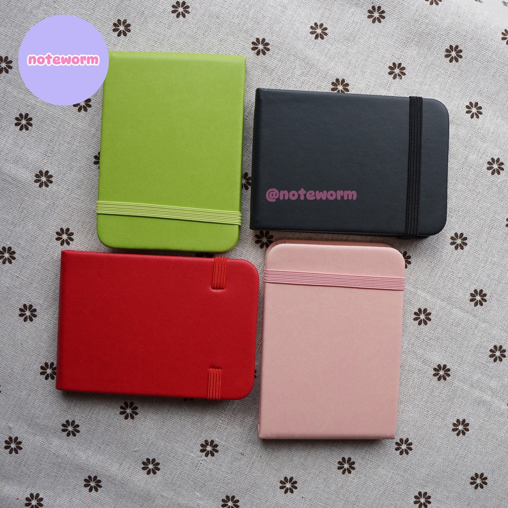 Sổ tay Aiben tiện lợi Size A7 bìa da PU Sweet Colors