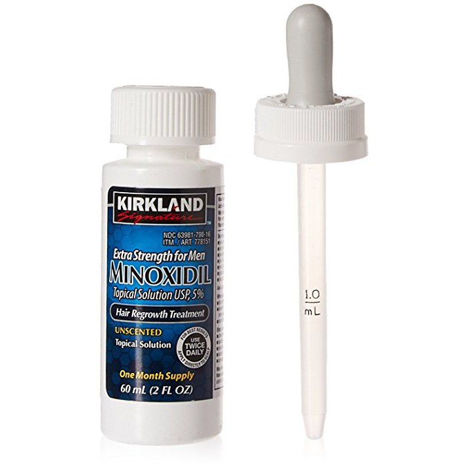 #FREESHIP - Combo Minoxidil 5% Kirkland (Lỏng) và Folic và Biotin - Thuốc mọc râu - Trị Hói