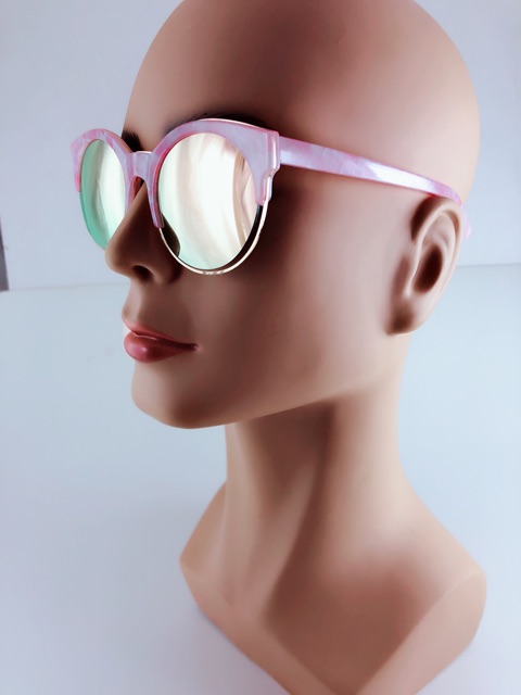 mắt Kính râm vân đá hồng cho nữ kính mát chống uv chuẩn hàng độc