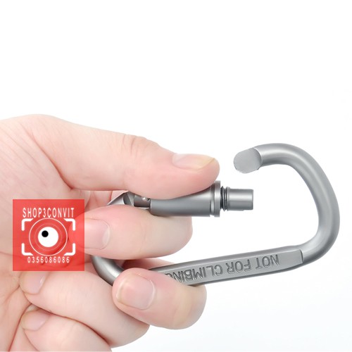 Móc khóa đa năng nhôm carabiner hình chữ D | BigBuy360 - bigbuy360.vn