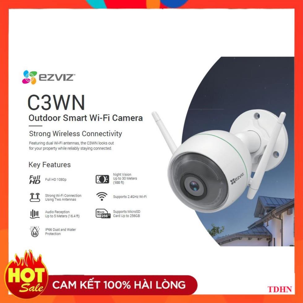 [Hãng] Camera Ezviz C3WN CV-310 1080P (2MP) Chính hãng Bảo hành 2 năm