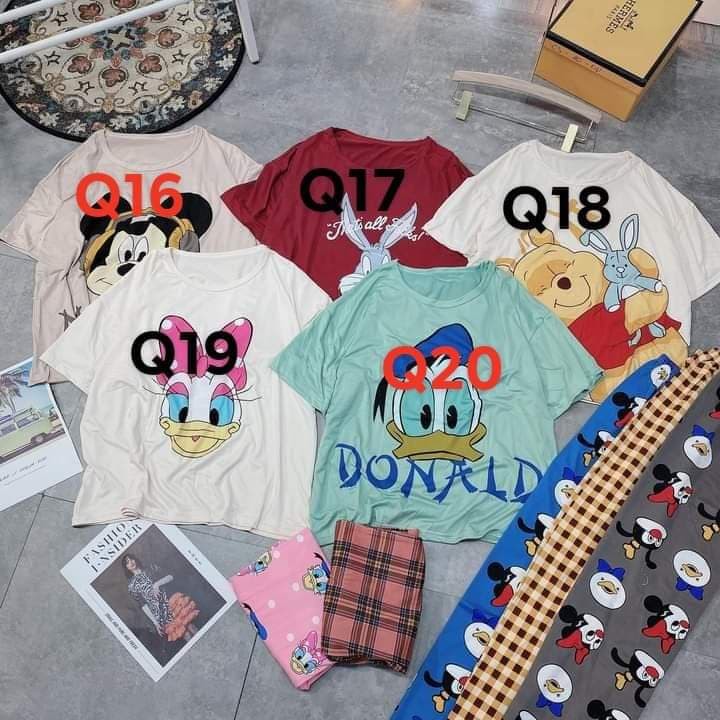 Bộ đồ ngủ CUTE, đồ ngủ thun cotton hot(kèm ảnh thật) | BigBuy360 - bigbuy360.vn