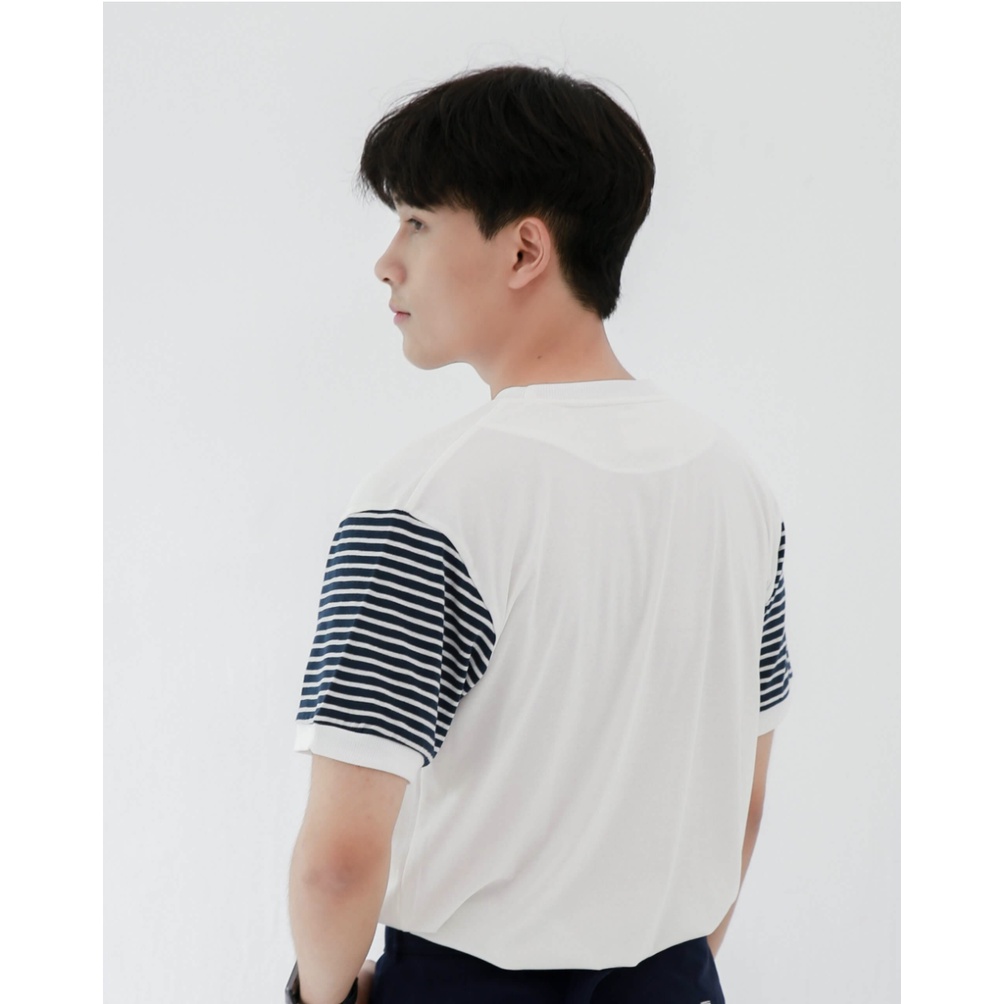 Áo phông nam cổ tròn ngắn tay SSSTUTTER vải cotton thoáng mát hoạ tiết kẻ ngang seaman tee | BigBuy360 - bigbuy360.vn