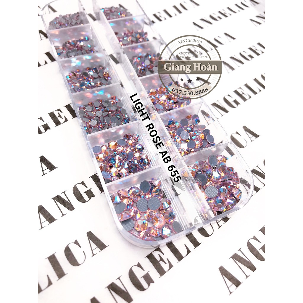 🐾ĐỒ NAIL🐾 Đá chân lưới ANGELICA light rose ab