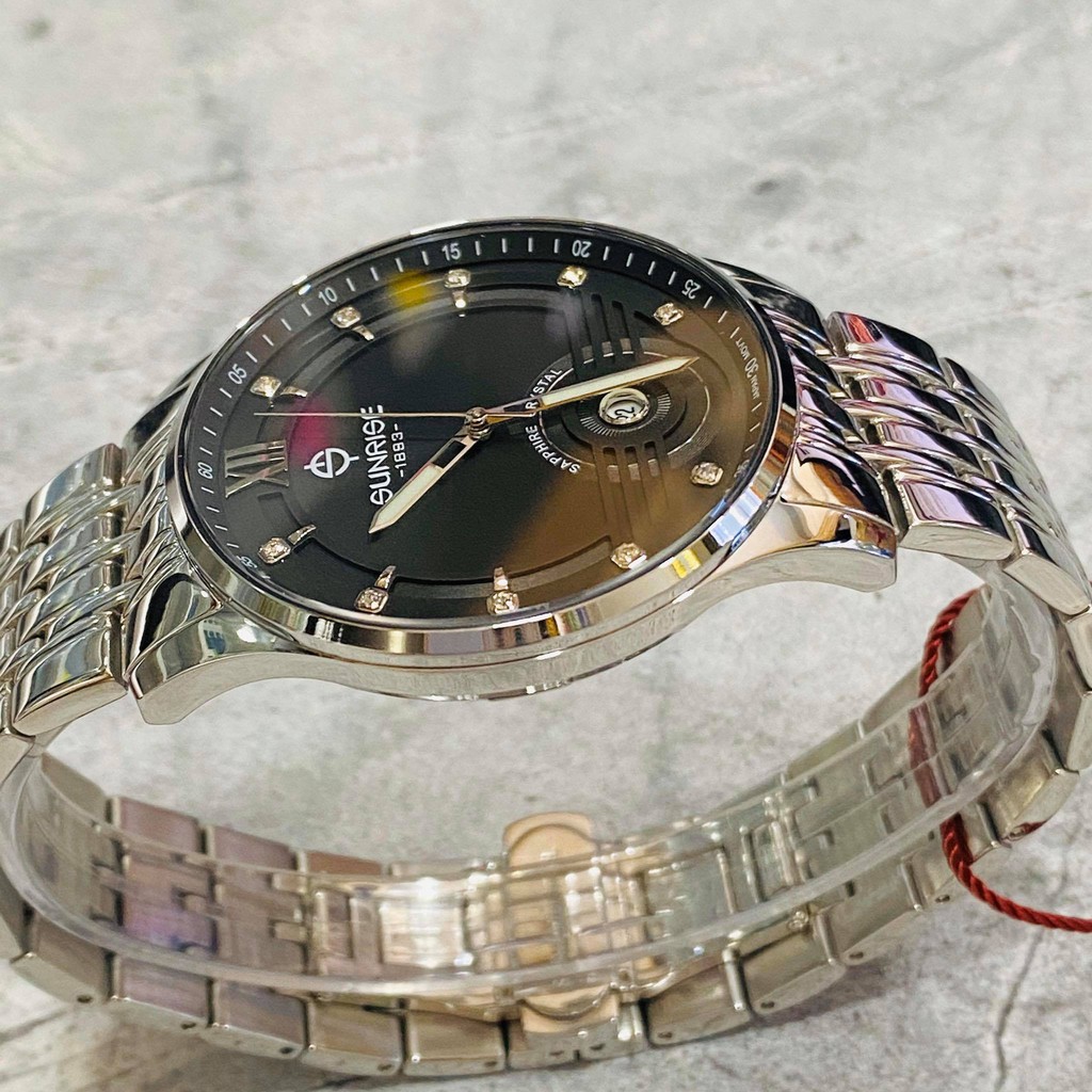 Đồng hồ Sunrise Nam M1226SA.D.D - kính saphire chống trầy - chống nước 30 mét - bảo