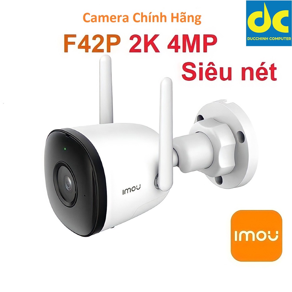 Camera IMOU F42P/F22P Độ phân giải 4.0MP/2.0MP Ngoài trời chống nước, chính hãng Fullbox 100%