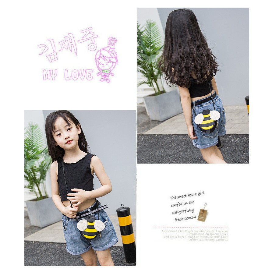 Túi đeo chéo dễ thương hình ĐỘNG VẬT phong cách Hàn Quốc cho bé gái TX13