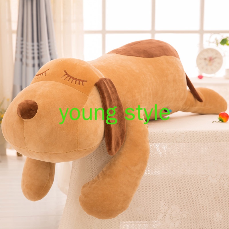 Gấu bông teddy Chó tai dài lười biếng, thú nhồi bông hình con chó Size 35cm & 55cm