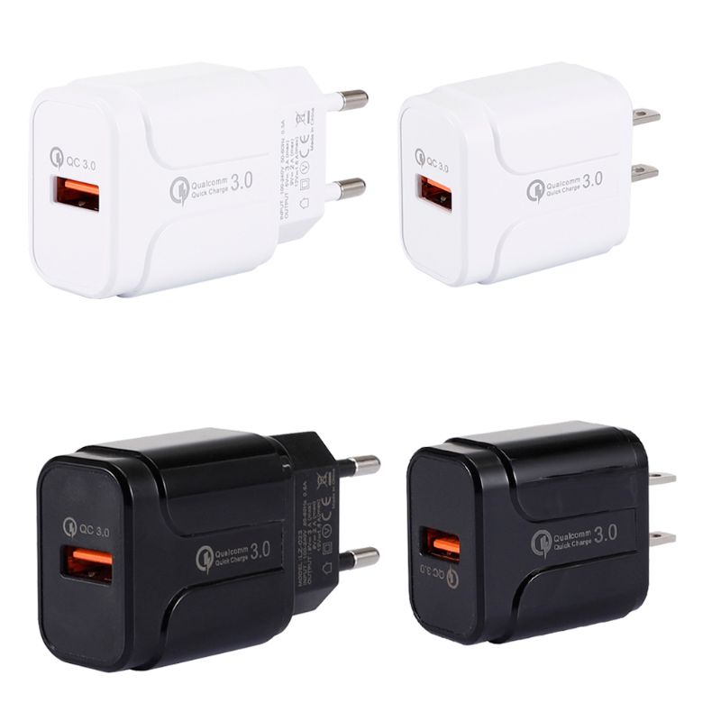 Cốc Sạc Nhanh 18w Usb 3.0 Cho Sony Lg Htc Zte Lenovo Moto Nokia Samsung Galaxy