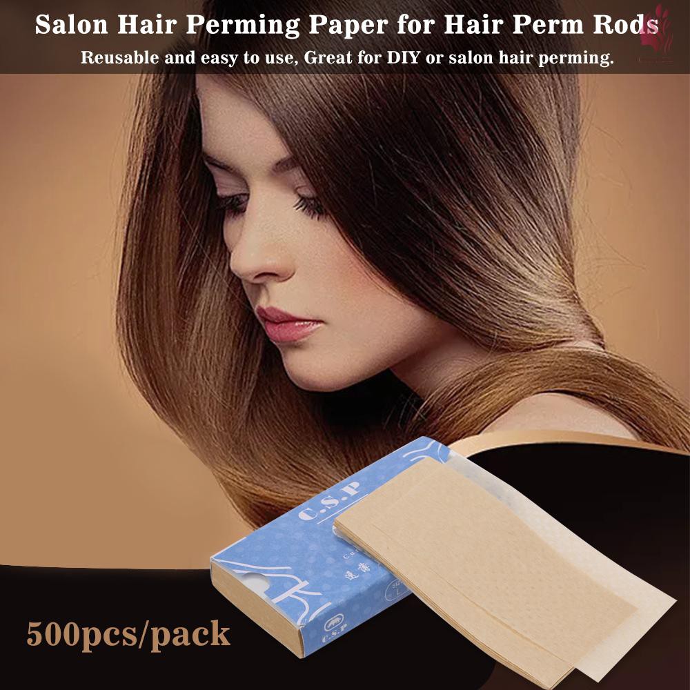 Gói 500 tờ giấy uốn tóc chịu nhiệt độ cao tiện dụng cho salon