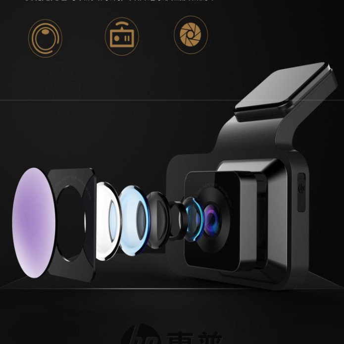 Camera hành trình ô tô thương hiệu HP cao cấp f960x tích hợp Wifi GPS Full HD 2304*1296P - Bảo hành chính hãng 12 tháng