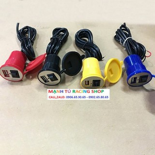 Sạc điện thoại gắn xe máy