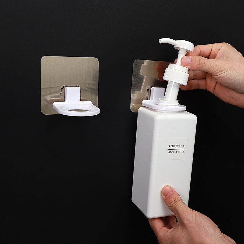 Oxygen072 Soap Liquid Hook Self Adhesive Wall Mounted Shower Gel Bottle Rack Shampoo Holder for Bathroom móc treo cổ chai dầu gội