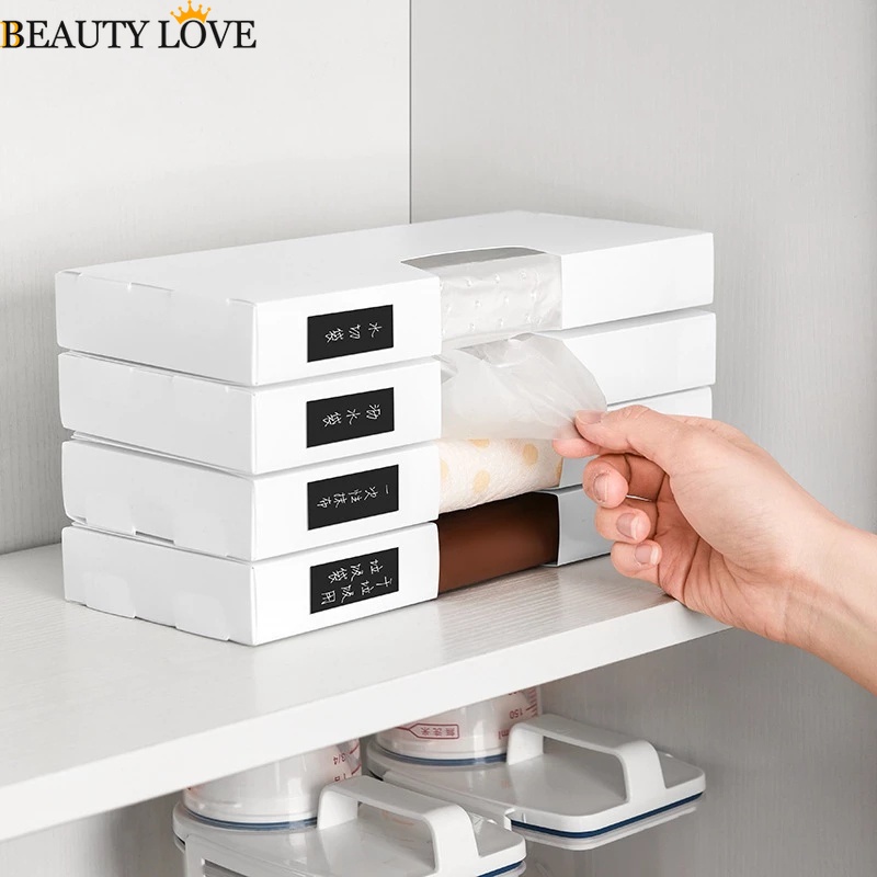 Hộp Đựng Túi Rác / Túi Rác Gắn Tường Tiện Dụng Cho Nhà Bếp / Ngăn Kéo