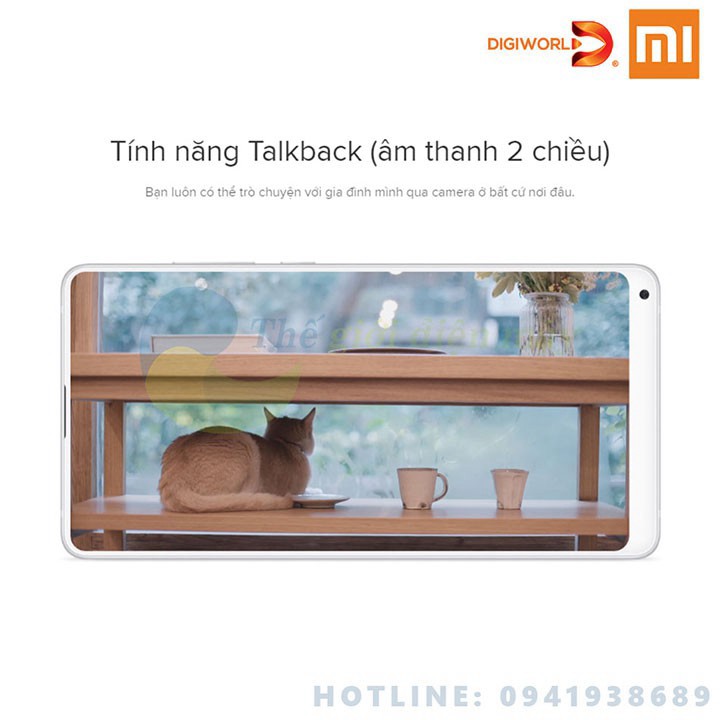 [ SALL OFF ] [Bản quốc tế] Camera giám sát Xiaomi xoay 360 độ IP fullHD 1080P Xiaomi Mi home security 360 độ - Digiworld