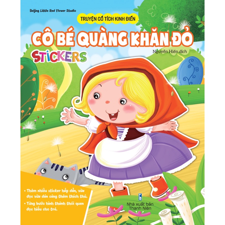 Sách Truyện cổ tích kinh điển: Cô bé quàng khăn đỏ stickers - ndbooks