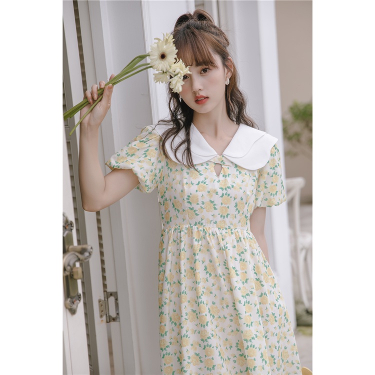 đầm tay phồng váy hoa nhí vintage váy tiểu thư sang chảnh đầm dài váy bầu mùa hè váy hoa nhí dáng dài đầm bigsize nữ váy nữ xinh váy đi chơi đầm đi tiệc đầm nữ