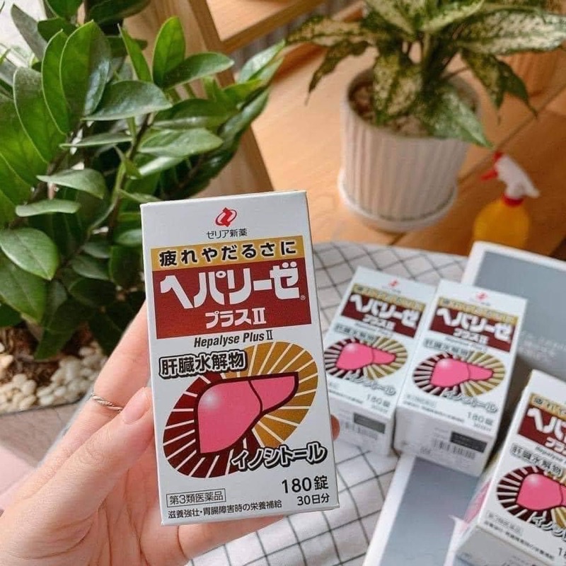 「Mô-Mô-Shop」  Viên uống thải độc gan trắng Hepalyse Plus II và EX Nhật bản 180 viên dạng Hộp