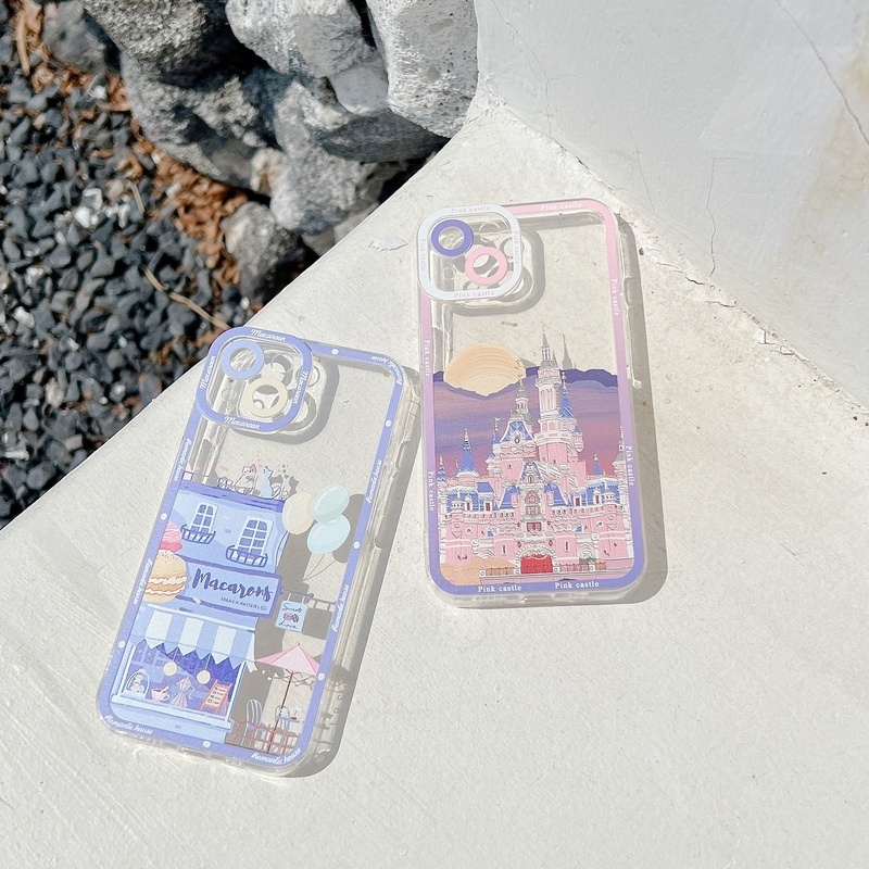 Ốp Điện Thoại TPU Mềm Trong Suốt Chống Sốc Họa Tiết Trái Tim Mặt Cười Sang Trọng Cho iPhone 13 12 11 Pro Max XS Max X XR 7 8 Plus SE 2