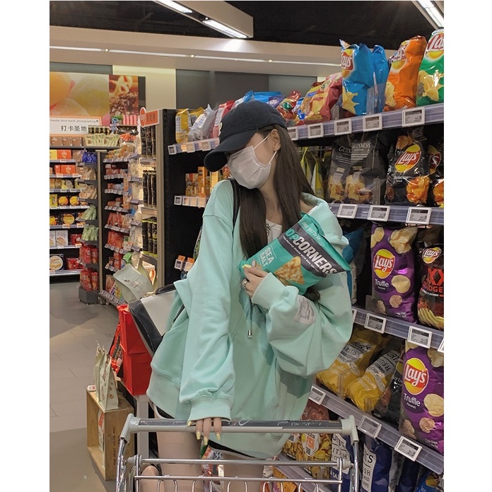 Áo Khoác Có Mũ Trùm Đầu Phong Cách Hàn Quốc Mùa Đông Cho Nữ