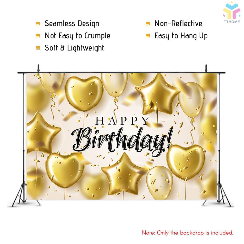 Phông Nền Chụp Ảnh 7x5ft Happy Birthday Cho Người Lớn # 3310