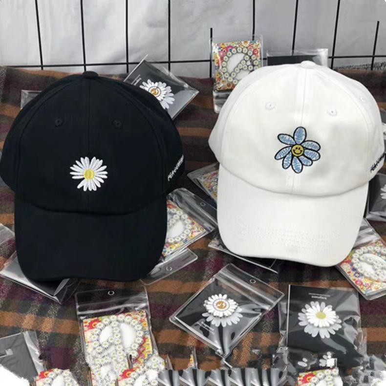 Nón Kết Mũ Lưỡi Trai Thời Trang Nam Nữ Hot Trend hoa cúc thần tượng