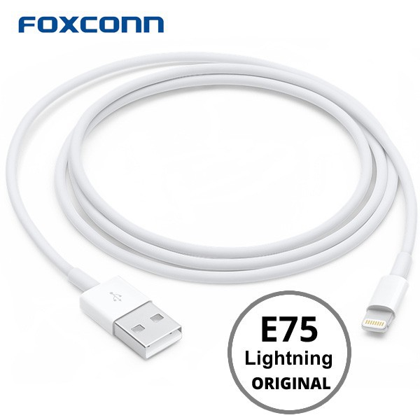 Cáp Sạc USB A to Lightning FOXCONN cho 6/6s/6 plus/6splus/7/8/7 plus/8plus/X/XR/XS max - BH 12 tháng