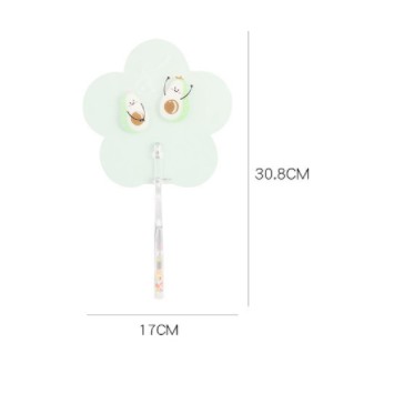 Quạt hologram quạt kim tuyến Q13 quạt cute quạt dễ thương dứa anh đào chó