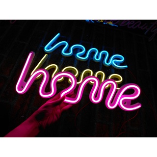 [ HOME ] Đèn led neon trang trí, led neon decor, led neon cho phòng ngủ, phòng khách, quán xá,led neon mini mẫu chữ Home