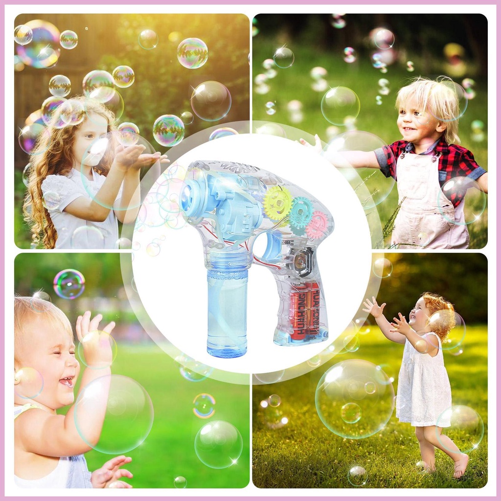 Máy Thổi Bong Bóng Xà Phòng Có Đèn LED Và Nhạc Cho Bé