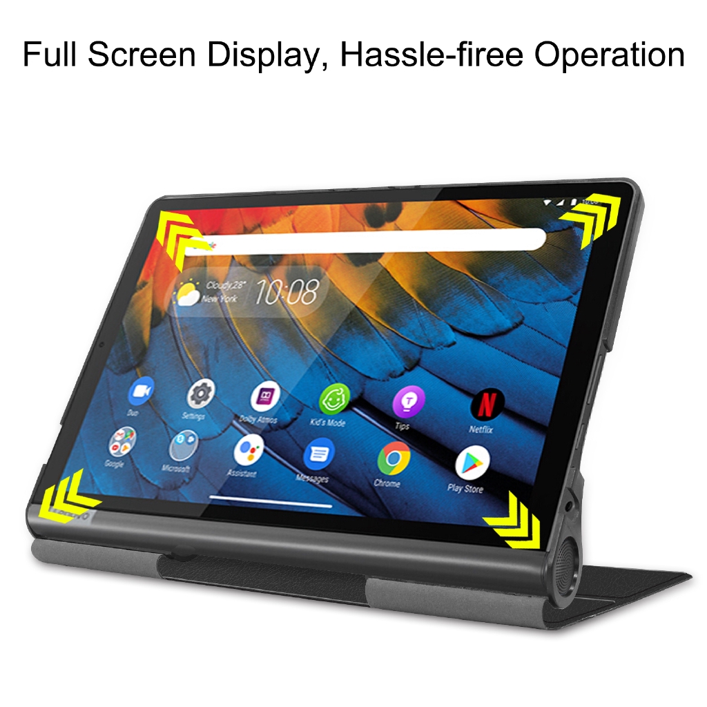 Bao da PU thiết kế nắp lật kiêm giá đỡ bảo vệ cho Lenovo Yoga smart tab 10.1 YT-X705F 2019 | BigBuy360 - bigbuy360.vn