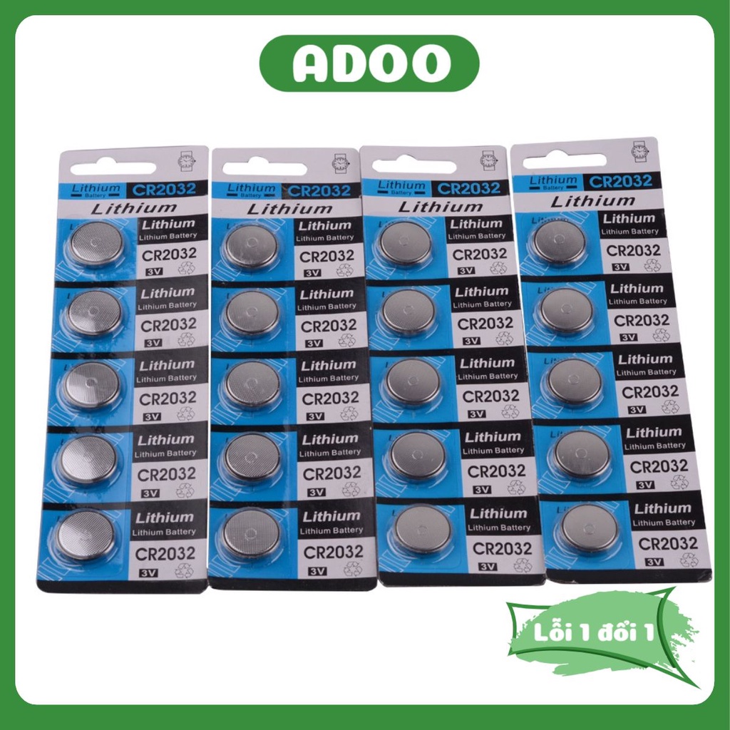 Pin Cmos CR2032 Lithium 3V hàng chất lượng cao dùng cho nhiều thiết bị điện tử ADOO