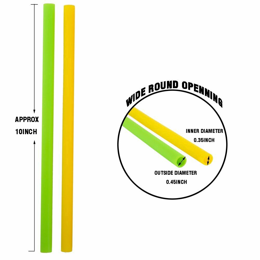 6/8 ống hút thân thiện với môi trường tốt cho sức khỏe kèm cọ rửa cao cấp