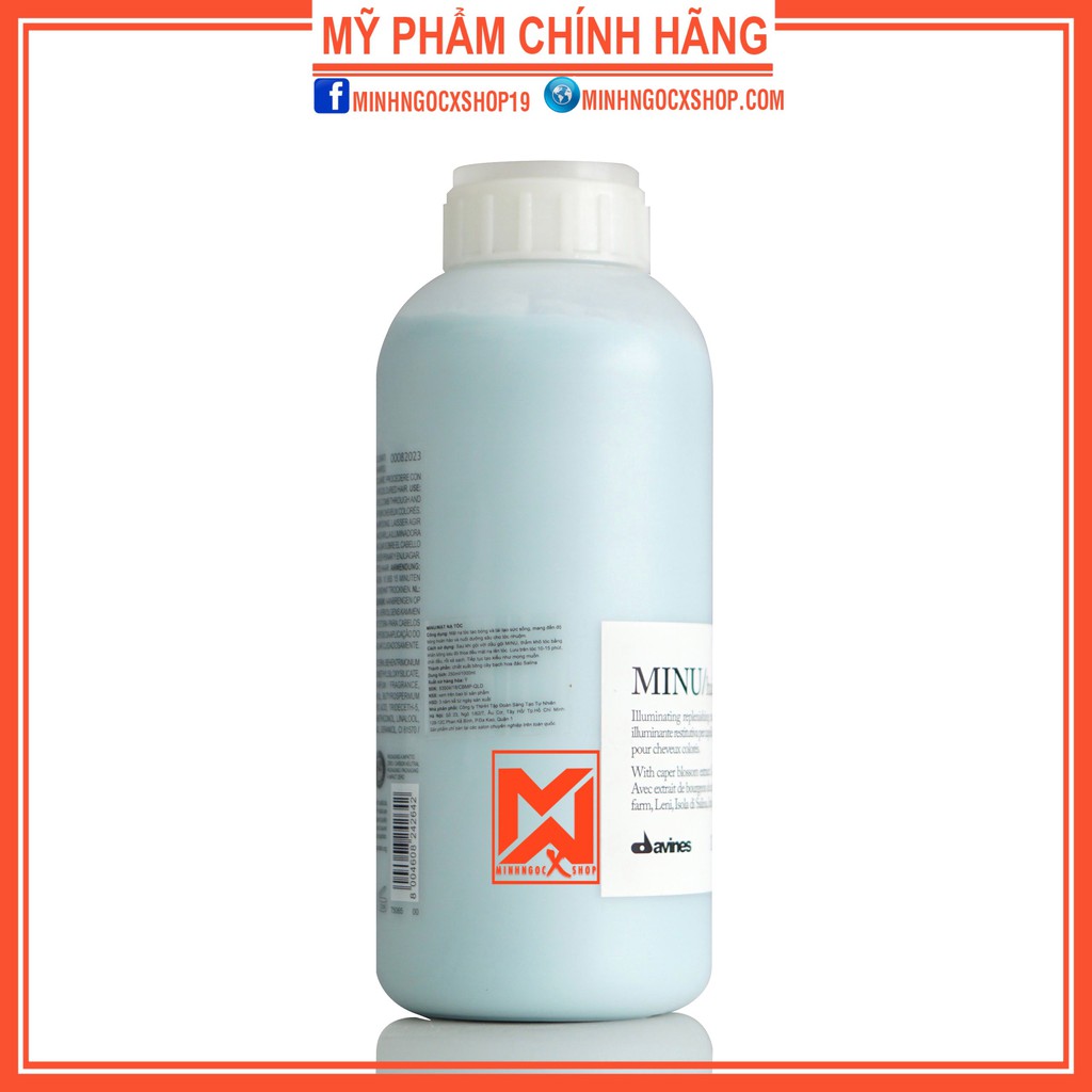 mặt nạ dành cho tóc nhuộm DAVINES MINU 1000ml chính hãng