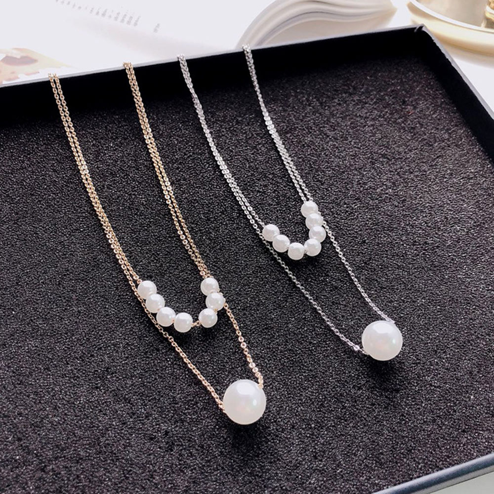 vòng cổ Đính Ngọc Trai Giả Sang Trọng Cho Nữ