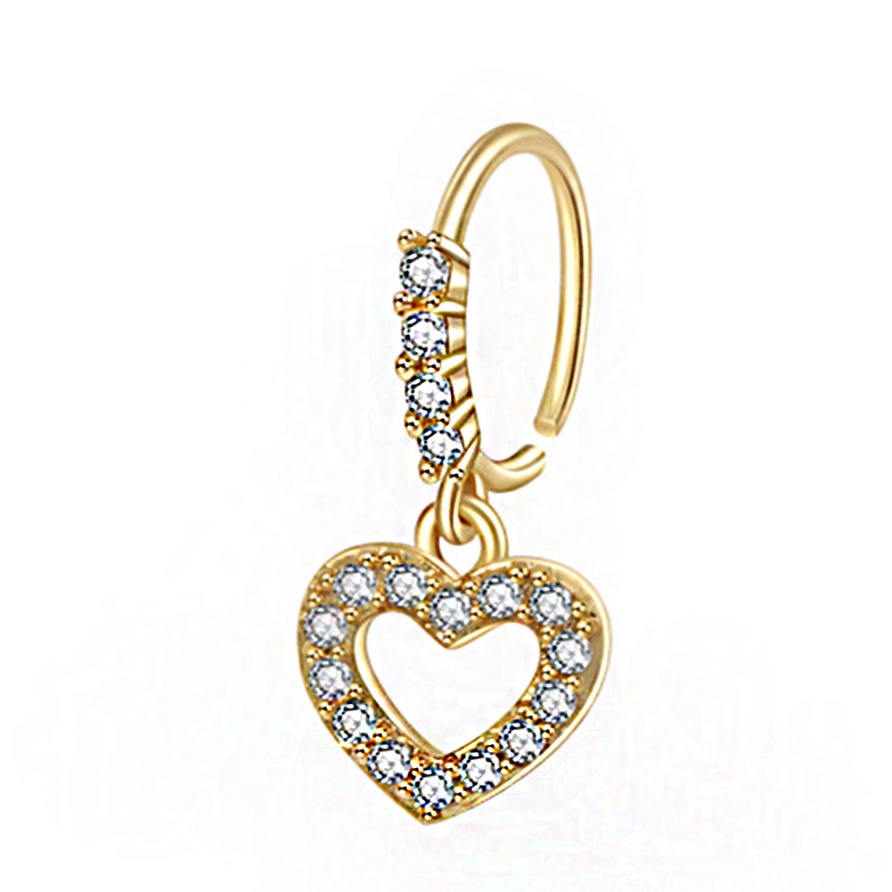 Khuyên Xỏ Mũi Hình Trái Tim Thời Trang Cá Tính