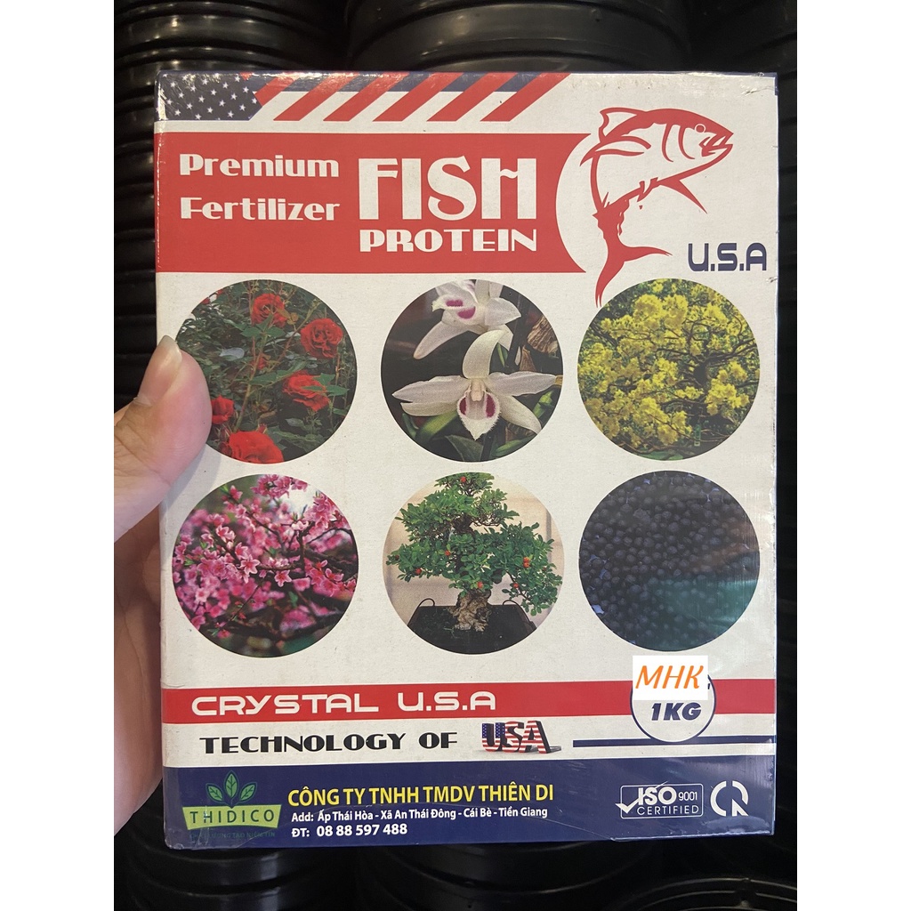 Phân cá hữu cơ tan chậm dạng viên - Nhập khẩu - Fish Protein / Bio Fish/ ProFish ! Hộp 1kg !